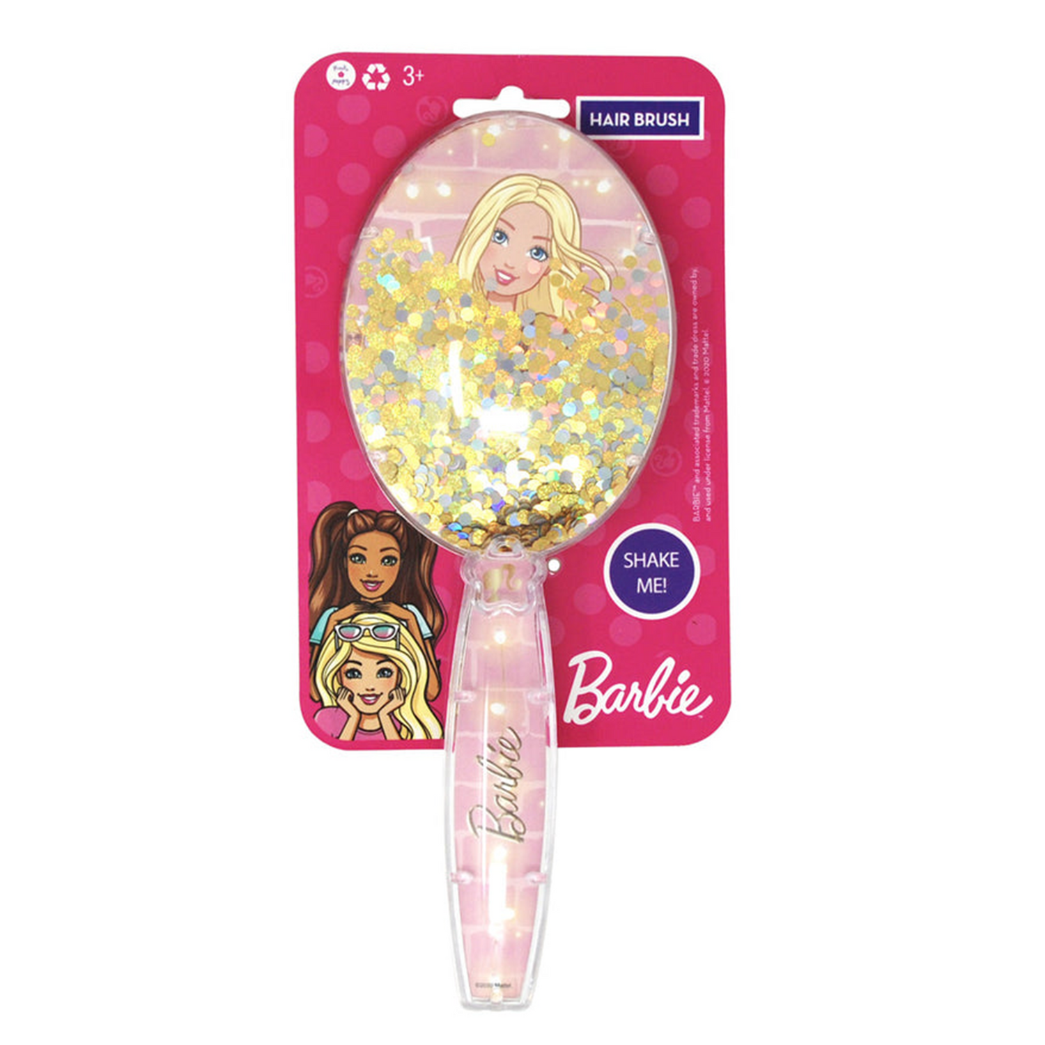 Barbie  Golden Blush Glitter Hair Brush – Sugar High Collection