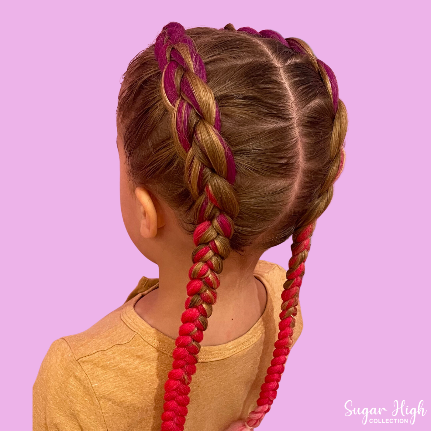 Pretty In Pink | Coloured Braiding Hair Extensions