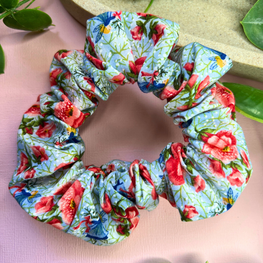 Spring Flower | Floral Scrunchie