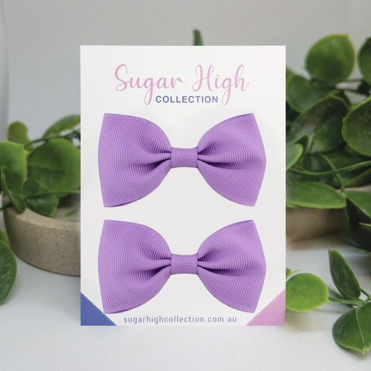 Purple | Petite Hair Bows