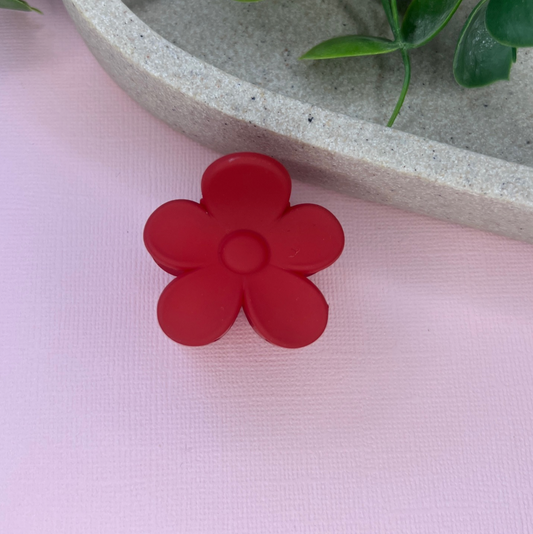 Red | Mini Daisy Hair Clip