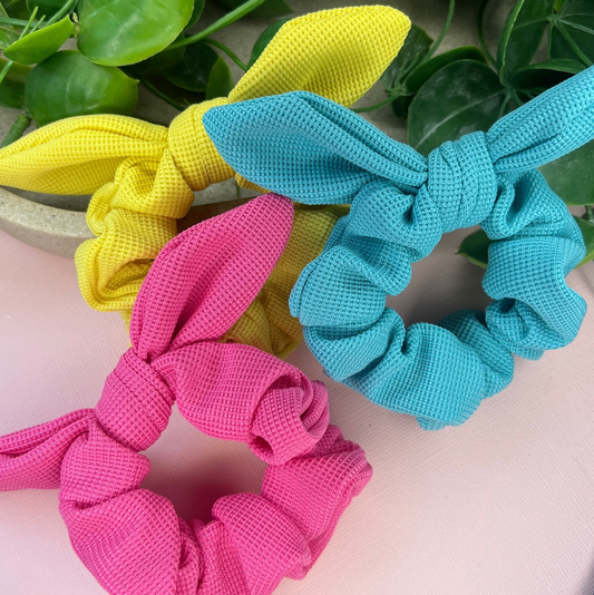 Teal | Bow Scrunchie