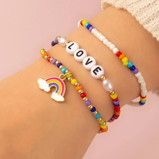 Rainbow | Love Beaded Bracelet