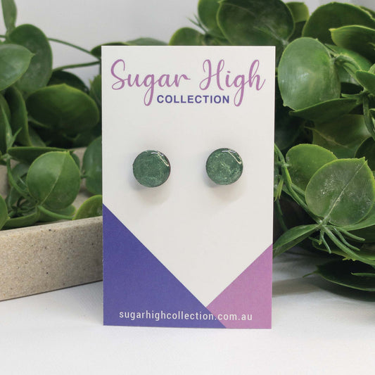 Jungle Juice | Wooden Stud Earrings