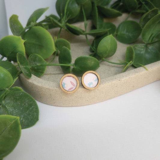 Rapunzel | Wooden Statement Stud Earrings