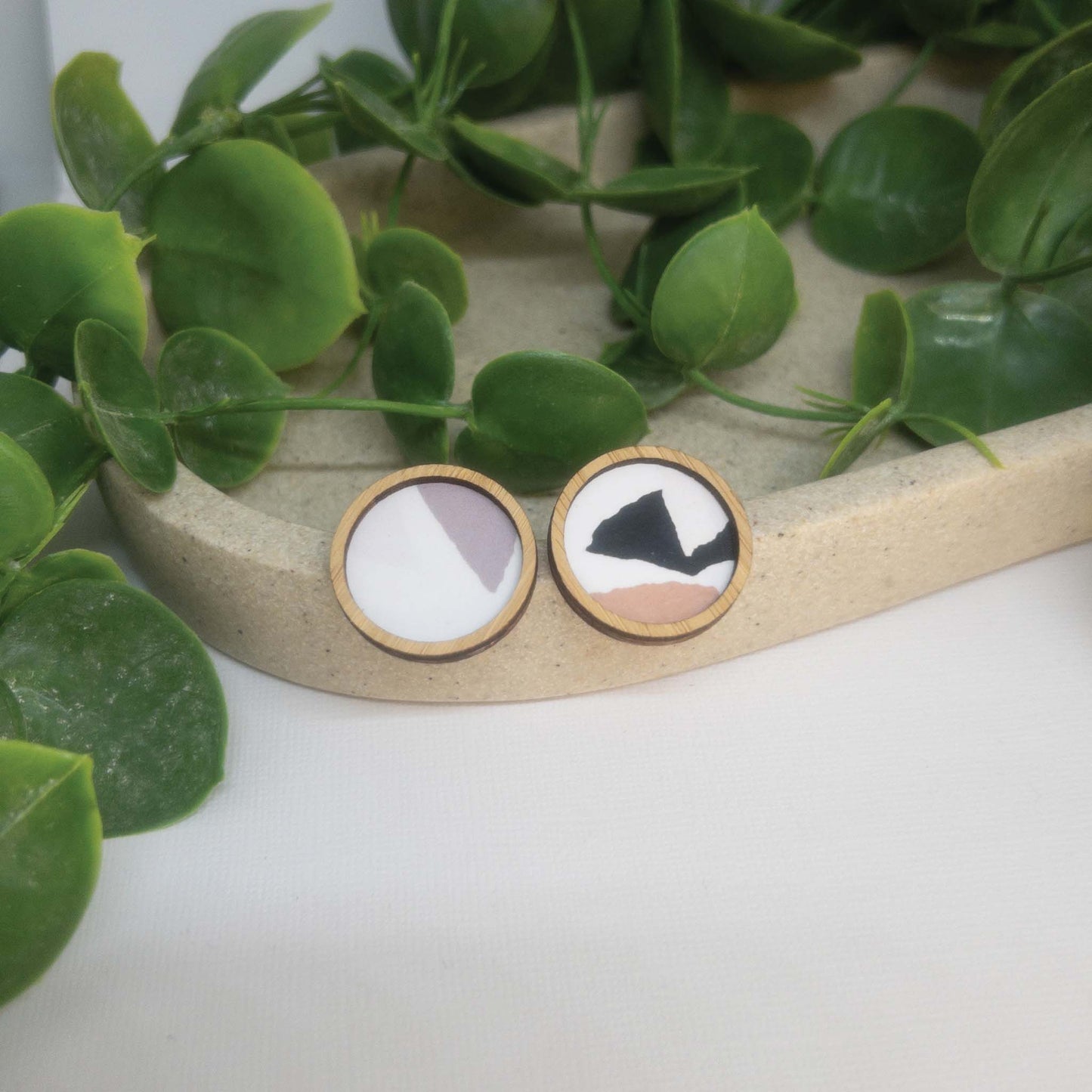 Urban Treasures | Wooden Statement Stud Earrings