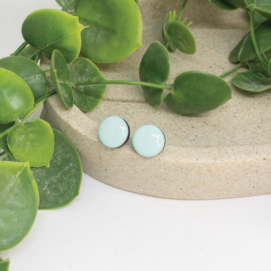 Sea Salt | Wooden Stud Earrings