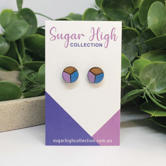 Unicorn Magic | Wooden Stud Earrings