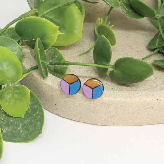 Unicorn Magic | Wooden Stud Earrings