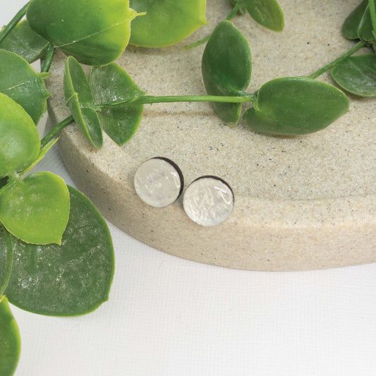 White Sands | Wooden Stud Earrings