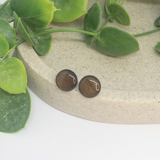 Natural | Wooden Stud Earrings