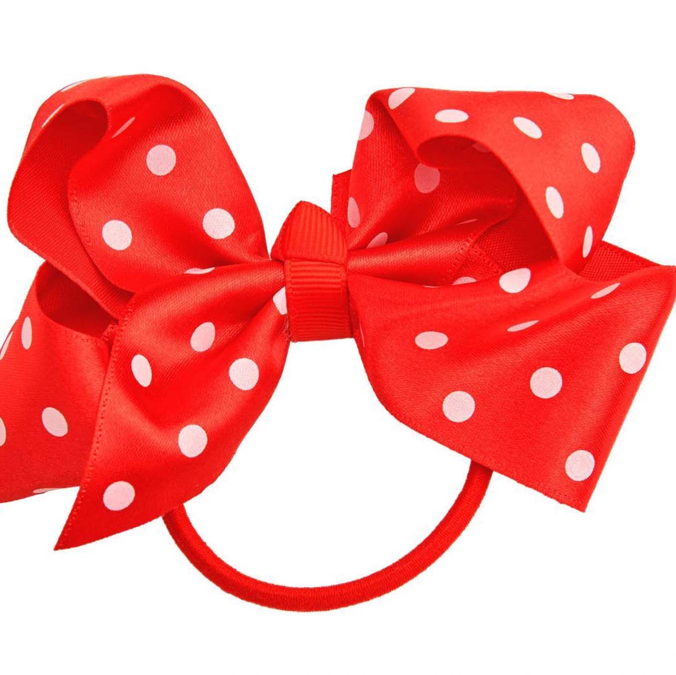 Red Polka Dot | ali Girl Hair Bow - Medium